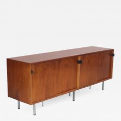 Florence Knoll Florence Knoll Credenza Sideboard Walnut with Leather Pulls - 565613