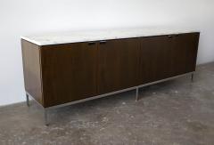 Florence Knoll Florence Knoll Credenza in Mahogany with Marble Top and Satin Legs - 1891646