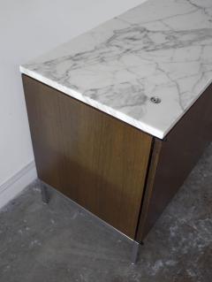 Florence Knoll Florence Knoll Credenza in Mahogany with Marble Top and Satin Legs - 1891647