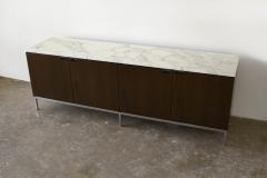 Florence Knoll Florence Knoll Credenza in Mahogany with Marble Top and Satin Legs - 1891648