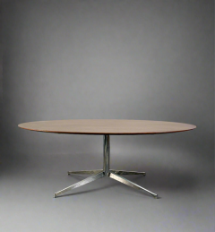 Florence Knoll Florence Knoll Dining Table or Desk in Walnut and Chrome for Knoll - 3715006