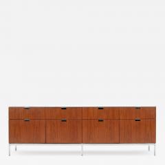 Florence Knoll Florence Knoll Eight Drawer Credenza Teakwood and Marble 1973 - 4682351