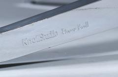 Florence Knoll Florence Knoll Italian Carrara Marble Chrome Dining Table or Desk - 4442454