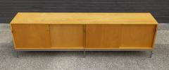 Florence Knoll Florence Knoll Maple Credenza with Leather Pulls and Oak Drawers Early 1950s - 2197868