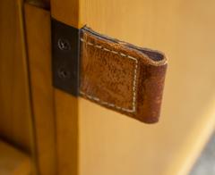Florence Knoll Florence Knoll Maple Credenza with Leather Pulls and Oak Drawers Early 1950s - 2197873