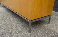 Florence Knoll Florence Knoll Maple Credenza with Leather Pulls and Oak Drawers Early 1950s - 2197874