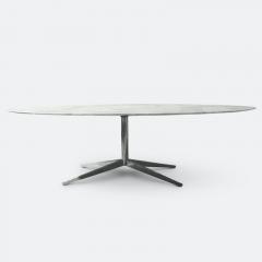 Florence Knoll Florence Knoll Marble Oval Dining Table or Desk - 2342744