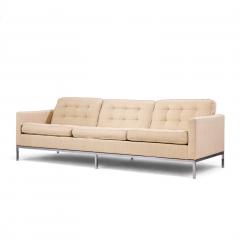 Florence Knoll Florence Knoll Mid Century Relaxed Chrome Sofa - 4826563