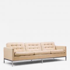 Florence Knoll Florence Knoll Mid Century Relaxed Chrome Sofa - 4826646