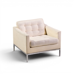Florence Knoll Florence Knoll Mid Century Relaxed Cube Club Lounge Chairs Pair - 4702572
