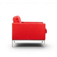 Florence Knoll Florence Knoll Mid Century Relaxed Cube Club Lounge Chairs Pair - 4705694