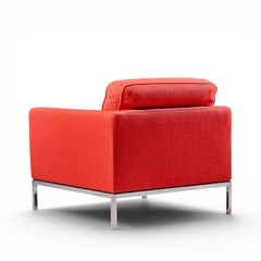 Florence Knoll Florence Knoll Mid Century Relaxed Cube Club Lounge Chairs Pair - 4705795