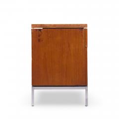 Florence Knoll Florence Knoll Mid Century Teak and Chrome File Credenza - 4475925