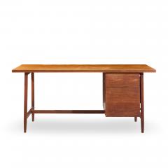 Florence Knoll Florence Knoll Mid Century Walnut Executive Desk - 4569954
