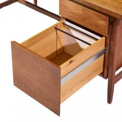 Florence Knoll Florence Knoll Mid Century Walnut Executive Desk - 4569959