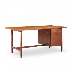Florence Knoll Florence Knoll Mid Century Walnut Executive Desk - 4570007