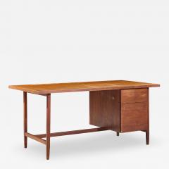 Florence Knoll Florence Knoll Mid Century Walnut Executive Desk - 4570008