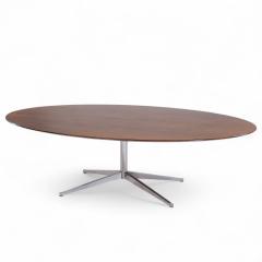 Florence Knoll Florence Knoll Mid Century Walnut and Chrome Dining Table - 4253910