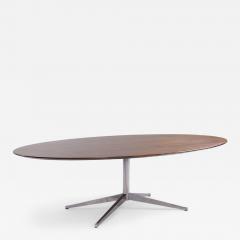 Florence Knoll Florence Knoll Mid Century Walnut and Chrome Dining Table - 4256397