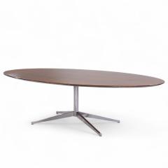 Florence Knoll Florence Knoll Mid Century Walnut and Chrome Dining Table - 4310643