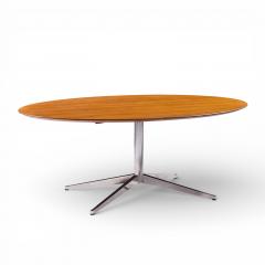 Florence Knoll Florence Knoll Mid Century Walnut and Chrome Dining Table - 4497169