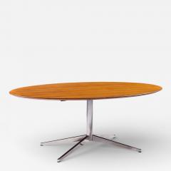 Florence Knoll Florence Knoll Mid Century Walnut and Chrome Dining Table - 4497974