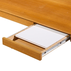 Florence Knoll Florence Knoll Mid Century Walnut and Chrome Partner Desk - 4703724