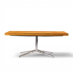 Florence Knoll Florence Knoll Mid Century Walnut and Chrome Partner Desk - 4703725
