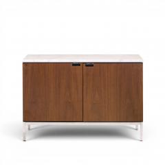 Florence Knoll Florence Knoll Mid Century Walnut and Marble Credenza - 4572744