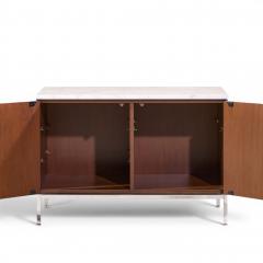 Florence Knoll Florence Knoll Mid Century Walnut and Marble Credenza - 4572746