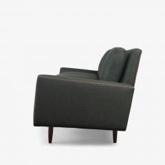 Florence Knoll Florence Knoll Model 26 Sofa in Forest Green British Wool Leather Piping - 4036106
