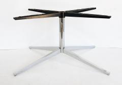 Florence Knoll Florence Knoll Oval Carrara Marble Dining Table Signed Stainless Steel Base - 4549249