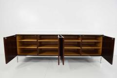 Florence Knoll Florence Knoll Rosewood Credenza with Calacatta Marble Top - 1124669