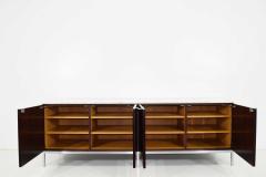 Florence Knoll Florence Knoll Rosewood Credenza with Calacatta Marble Top - 1124808
