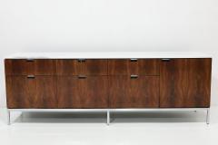 Florence Knoll Florence Knoll Rosewood and Marble Credenza or Sideboard 1960s - 3259143