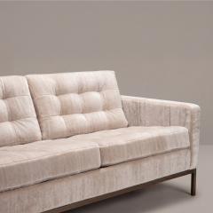 Florence Knoll Florence Knoll Settee Loveseat in Limani Mohair Brushed Bronze - 4654652