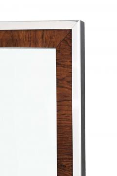 Florence Knoll Florence Knoll Style Rosewood and Chrome Mirror - 2820982