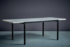 Florence Knoll Florence Knoll T Angle Coffee table with white Marble Top for Knoll - 4570640