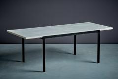 Florence Knoll Florence Knoll T Angle Coffee table with white Marble Top for Knoll - 4570645