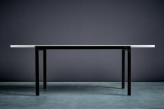 Florence Knoll Florence Knoll T Angle Coffee table with white Marble Top for Knoll - 4570647