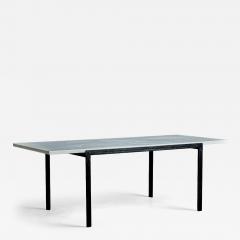 Florence Knoll Florence Knoll T Angle Coffee table with white Marble Top for Knoll - 4574022