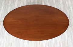 Florence Knoll Florence Knoll Walnut Chrome Oval Dining Table or Desk for Knoll Inc  - 2870499