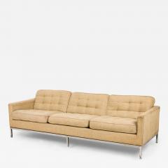Florence Knoll Florence Knoll for Knoll International 3 Seated Beige Upholstered Sofa - 4307267