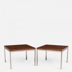 Florence Knoll Florence Knoll for Knoll International American Brown Marble End Side Tables - 2792761