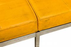 Florence Knoll Florence Knoll for Knoll International Tufted Vinyl and Chrome Museum Bench - 2787367