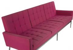 Florence Knoll Florence Knoll for Knoll Mid Century Modern Sofa in Fuchsia - 2438502