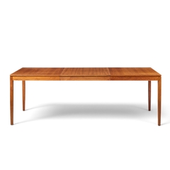 Florence Knoll Florence Knoll for Knoll Mid Century Walnut Expanding Dining Table with 1 Leaf - 4783703