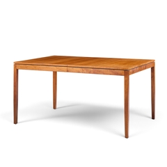 Florence Knoll Florence Knoll for Knoll Mid Century Walnut Expanding Dining Table with 1 Leaf - 4783739