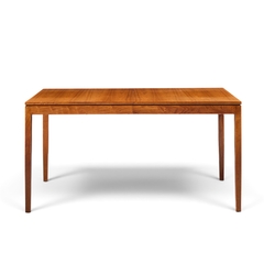 Florence Knoll Florence Knoll for Knoll Mid Century Walnut Expanding Dining Table with 1 Leaf - 4783741