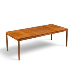 Florence Knoll Florence Knoll for Knoll Mid Century Walnut Expanding Dining Table with 1 Leaf - 4783776